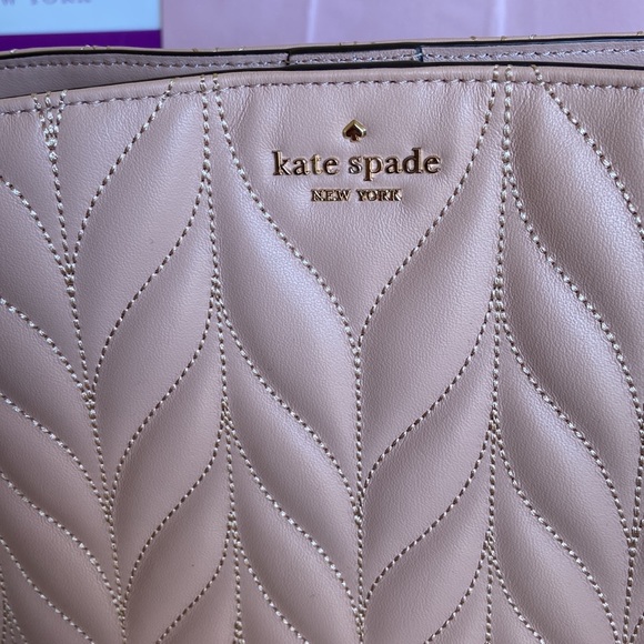 Kate Spade New York Briar Lane Quilted Med Convertible Shoulder Bag Rosy Cheeks - Picture 12 of 14